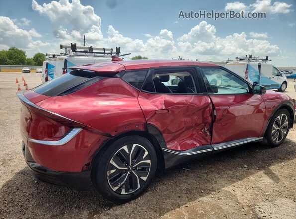 KNDC34LA4P5612053 2023 KIA EV6 Red VIN კოდის სტიკერის ხედი
