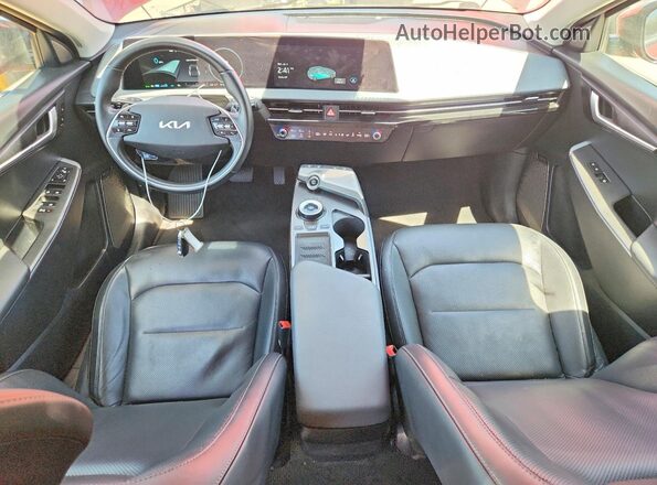 KNDC34LA8P5610001 2023 KIA EV6 Red Dashboard view