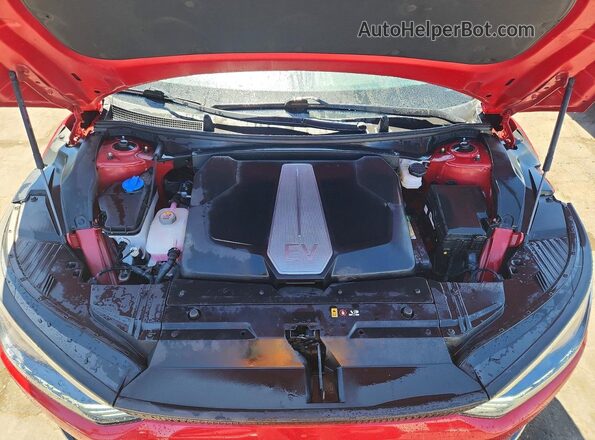 KNDC34LA8P5610001 2023 KIA EV6 Red Rear interior view