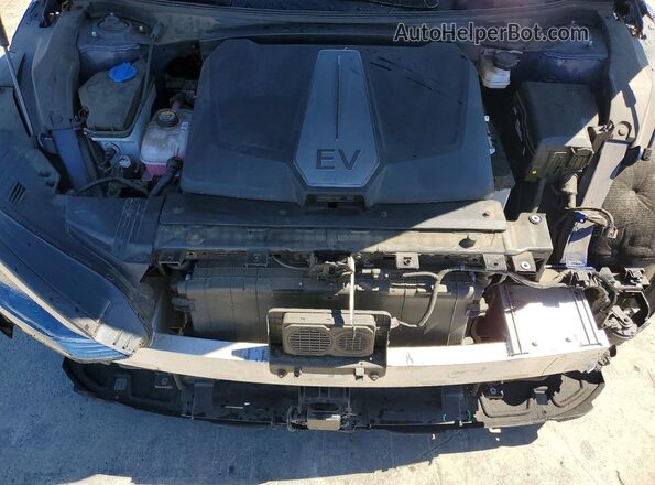 KNDC34LA8R5211611 2024 KIA EV6 Blue Вид задньої частини салону