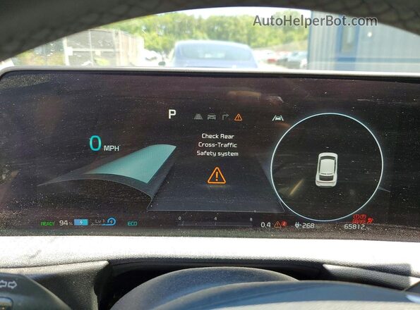 KNDC34LA9P5610086 2023 KIA EV6 Blue ხელსაწყოთა პანელის ხედი