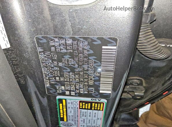 KNDC34LAXP5149688 2023 KIA EV6 Gray Вид наклейки з VIN-кодом
