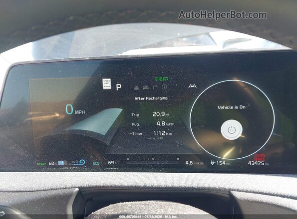 KNDC34LB7N5064751 2022 KIA EV6 Gray უკანა სავარძლების ხედი