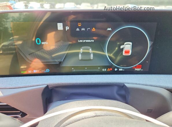 KNDC3DLC0N5048660 2022 KIA EV6 Black Vista del cuadro de instrumentos