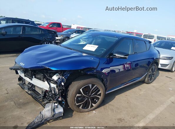 KNDC3DLC1N5071087 2022 KIA EV6 Blue Vista tres cuartos delantera izquierda