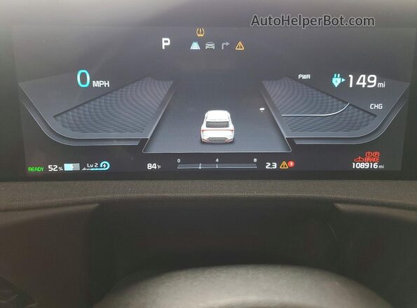 KNDC3DLC4R5188278 2024 KIA EV6 Красный Вид щитка приборов