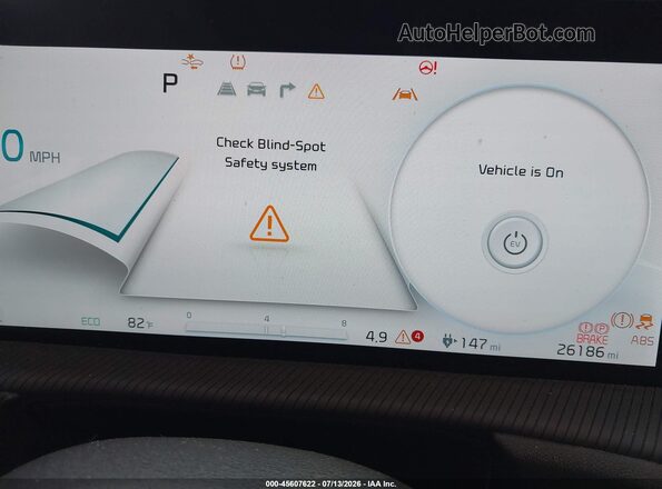 KNDC44LA3R5220908 2024 KIA EV6 Синий Вид задних сидений