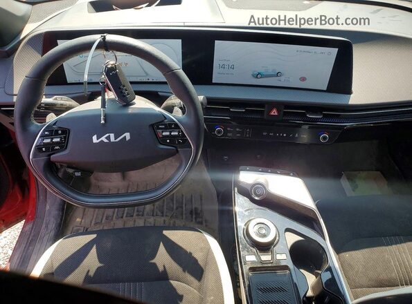 KNDC4DLC7R5222775 2024 KIA EV6 Red Dashboard view