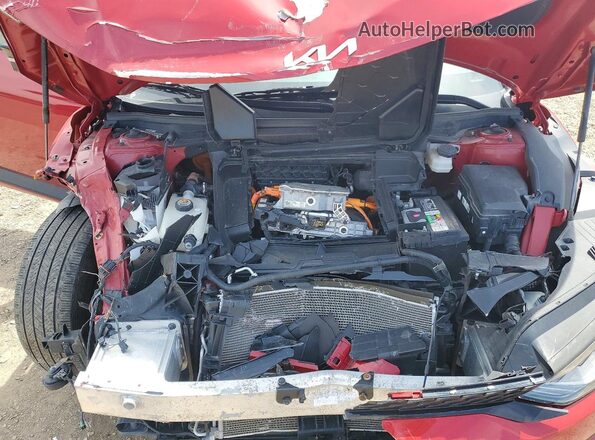KNDC4DLC8N5025592 2022 KIA EV6 Бордовый Вид задней части салона