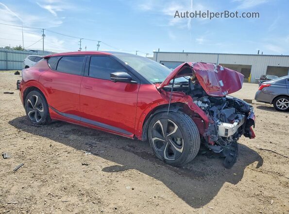 KNDC4DLC8N5025592 2022 KIA EV6 Бордовый Передняя правая четверть