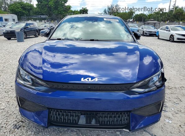 KNDC5DLE3R5220472 2024 KIA EV6 Blue Դիմացի տեսք