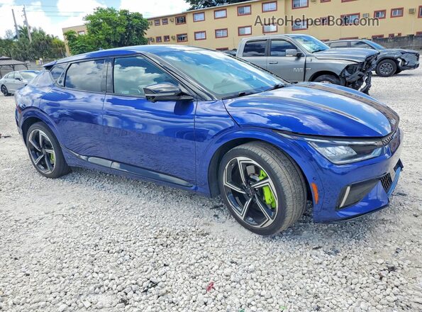 KNDC5DLE3R5220472 2024 KIA EV6 Blue Առջևի աջ