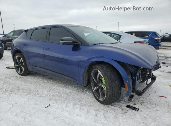 KNDC5DLEXP5140793 2023 KIA EV6 Blue Передня права чверть