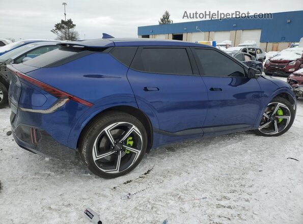 KNDC5DLEXP5140793 2023 KIA EV6 Blue Задня права чверть