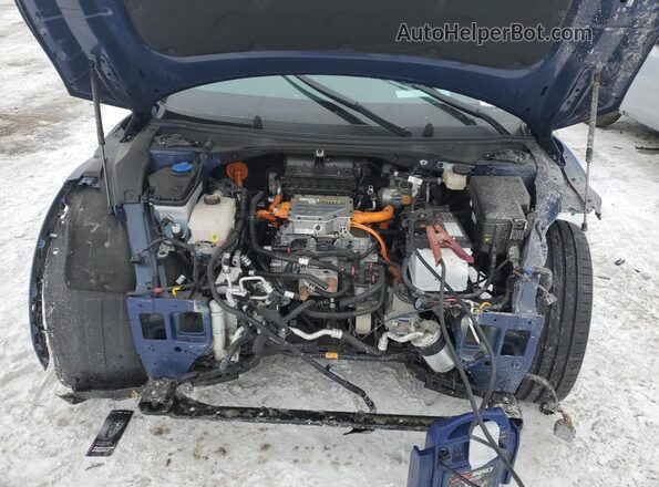 KNDC5DLEXP5140793 2023 KIA EV6 Blue Вид задньої частини салону