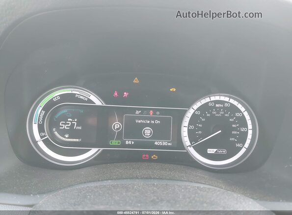 KNDCB3LC0K5244350 2019 KIA NIRO White Rear seats view