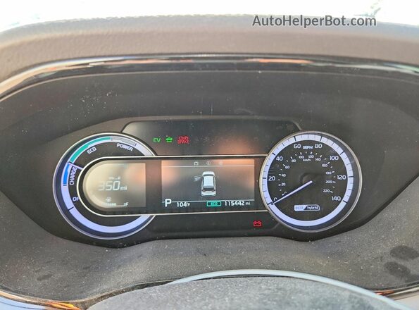 KNDCB3LC0L5367793 2020 KIA NIRO White Widok zestawu wskaźników