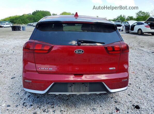 KNDCB3LC1H5067557 2017 KIA NIRO Red უკანა ხედი
