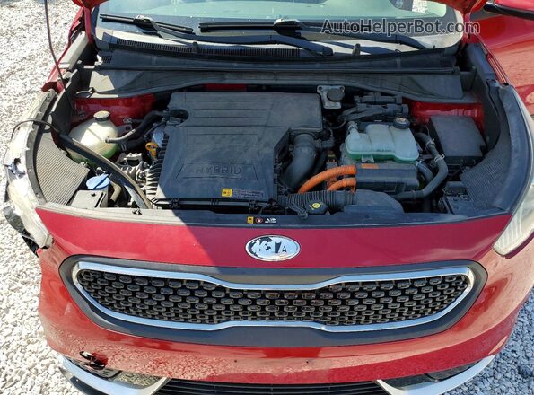 KNDCB3LC1H5067557 2017 KIA NIRO Red უკანა სალონის ხედი
