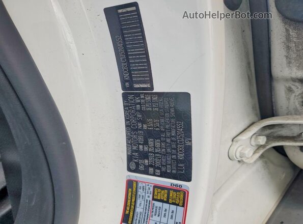 KNDCB3LC1J5204552 2018 KIA NIRO White Widok naklejki z numerem VIN
