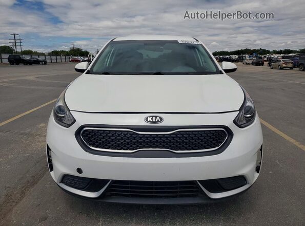 KNDCB3LC2H5076011 2017 KIA NIRO White Դիմացի տեսք