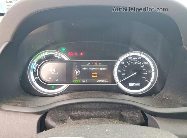 KNDCB3LC2H5090345 2017 KIA NIRO Серебряный Вид щитка приборов