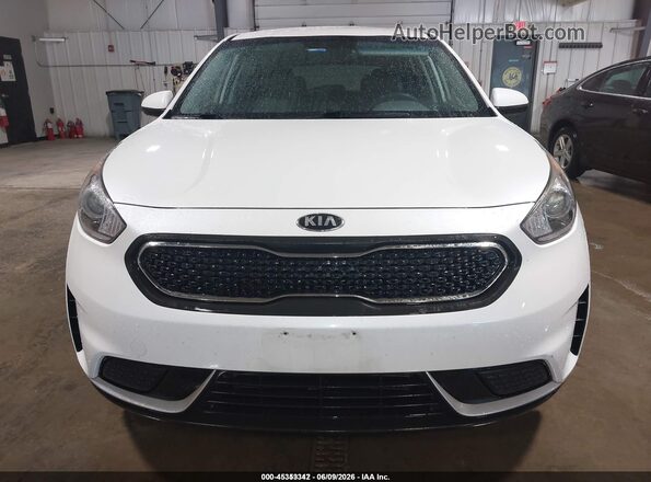 KNDCB3LC2J5158262 2018 KIA NIRO White ხელსაწყოთა პანელის ხედი