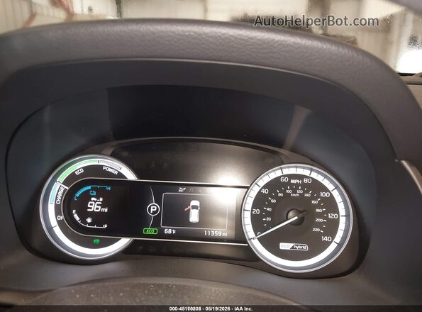 KNDCB3LC2K5218963 2019 KIA NIRO Silver Հետևի նստատեղերի տեսք