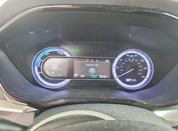 KNDCB3LC2N5533475 2022 KIA NIRO Синий Вид щитка приборов