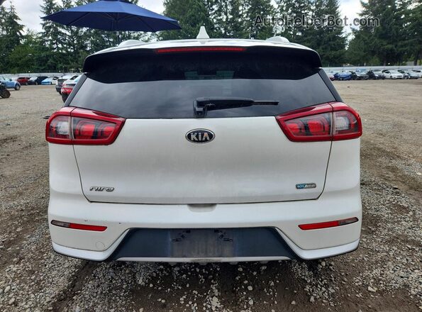 KNDCB3LC3J5160392 2018 KIA NIRO White Հետևի տեսք