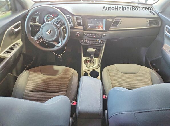 KNDCB3LC3K5260266 2019 KIA NIRO Blue Առջևի վահանակի տեսք