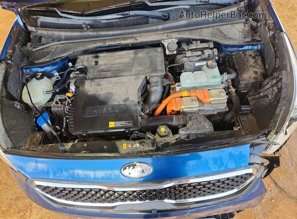 KNDCB3LC3K5260266 2019 KIA NIRO Blue Սալոնի հետևի տեսք
