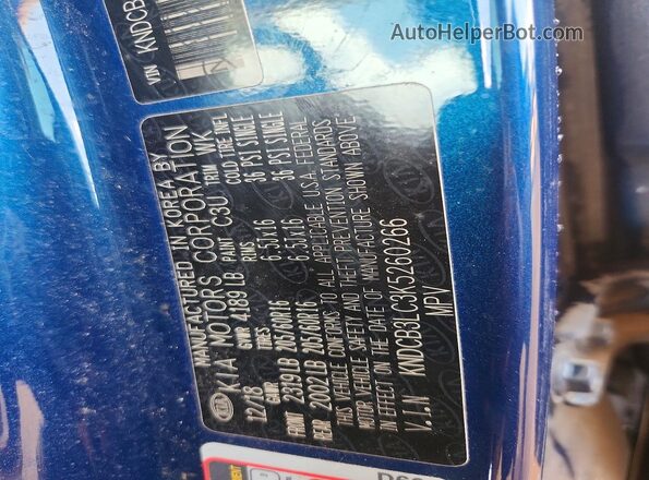 KNDCB3LC3K5260266 2019 KIA NIRO Blue Շարժիչի բաժամունքի տեսք