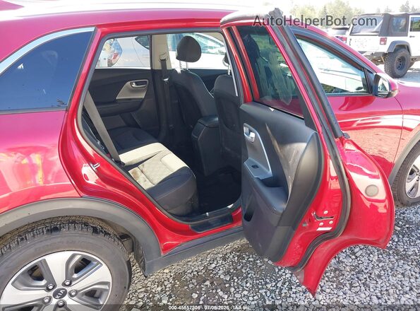 KNDCB3LC3L5434810 2020 KIA NIRO Red Vista de la etiqueta del VIN