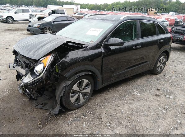 KNDCB3LC4H5047979 2017 KIA NIRO Black წინა მარცხენა ხედი სამი მეოთხედიდან