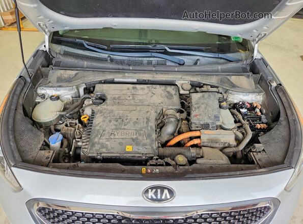 KNDCB3LC4H5080190 2017 KIA NIRO Silver Vista del compartimento del motor