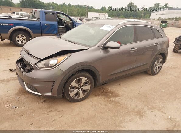 KNDCB3LC4J5170137 2018 KIA NIRO Gray Front left