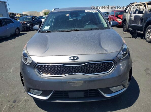 KNDCB3LC4J5200821 2018 KIA NIRO Gray Widok z przodu