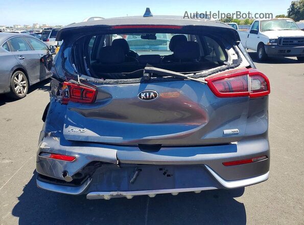 KNDCB3LC4J5200821 2018 KIA NIRO Gray Widok z tyłu