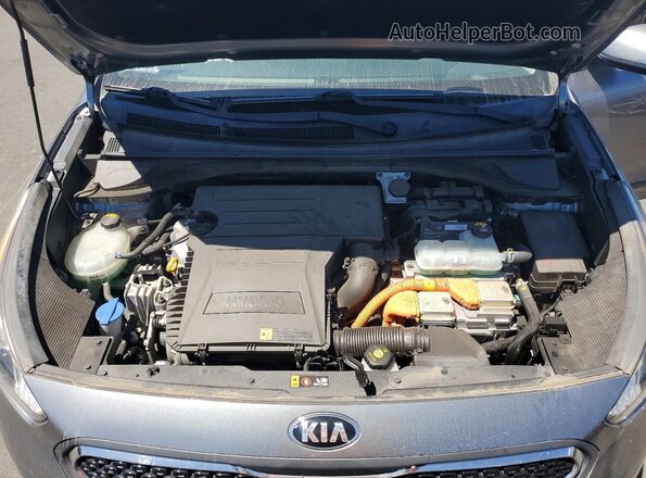 KNDCB3LC4J5200821 2018 KIA NIRO Gray Widok wnętrza z tyłu