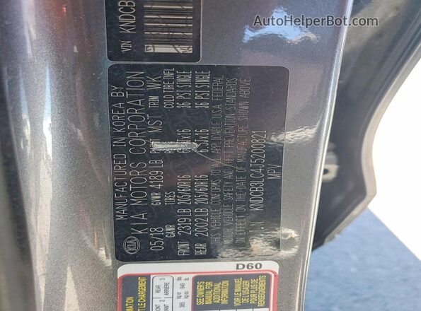 KNDCB3LC4J5200821 2018 KIA NIRO Gray Widok komory silnika