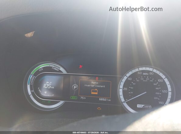 KNDCB3LC4J5210829 2018 KIA NIRO Black Հետևի նստատեղերի տեսք