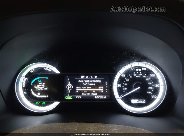 KNDCB3LC4K5218964 2019 KIA NIRO Gray Widok tylnych siedzeń