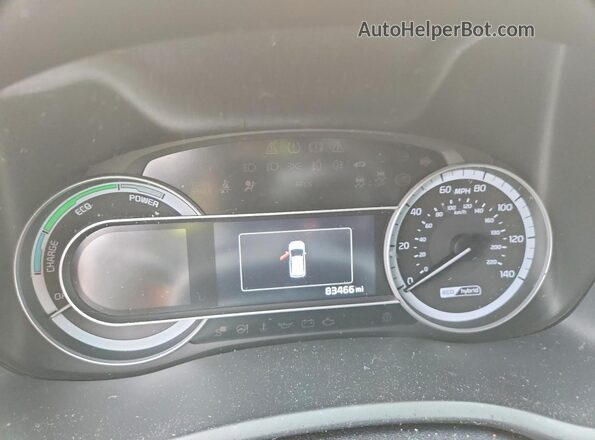 KNDCB3LC4K5283636 2019 KIA NIRO Silver Widok zestawu wskaźników