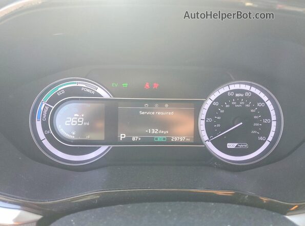 KNDCB3LC4L5370521 2020 KIA NIRO Black Vista del cuadro de instrumentos