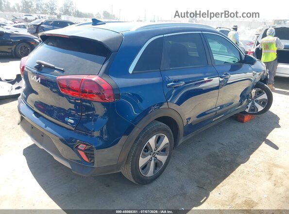 KNDCB3LC4N5515771 2022 KIA NIRO Синий Задняя правая четверть