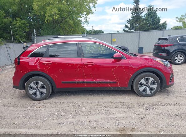KNDCB3LC4N5541920 2022 KIA NIRO Красный Вид задней части салона