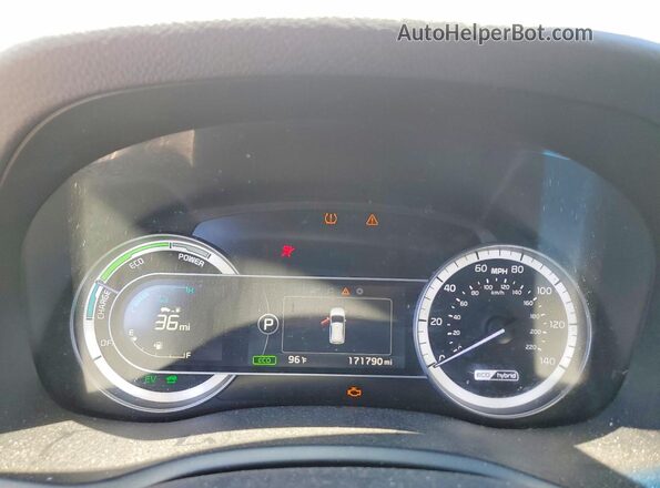 KNDCB3LC5H5036702 2017 KIA NIRO Silver Вид щитка приладів