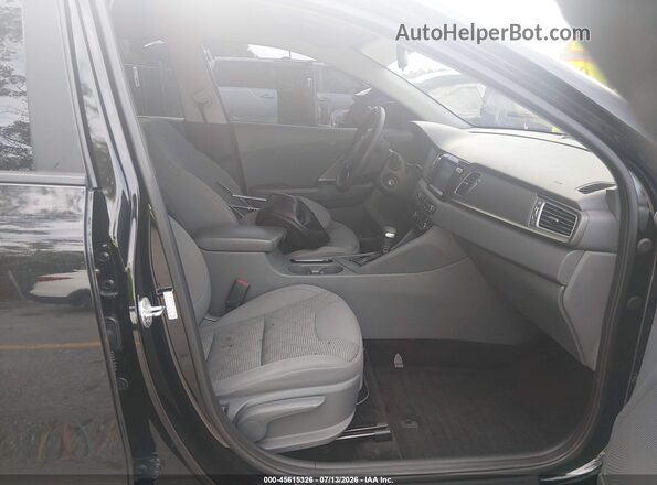 KNDCB3LC5H5066511 2017 KIA NIRO Gray წინა სალონის ხედი