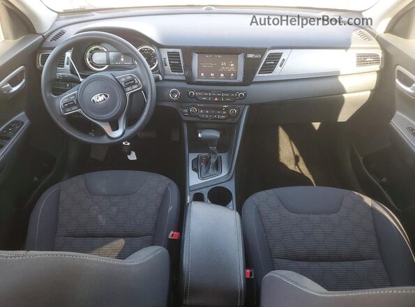 KNDCB3LC5H5103430 2017 KIA NIRO Silver Առջևի վահանակի տեսք